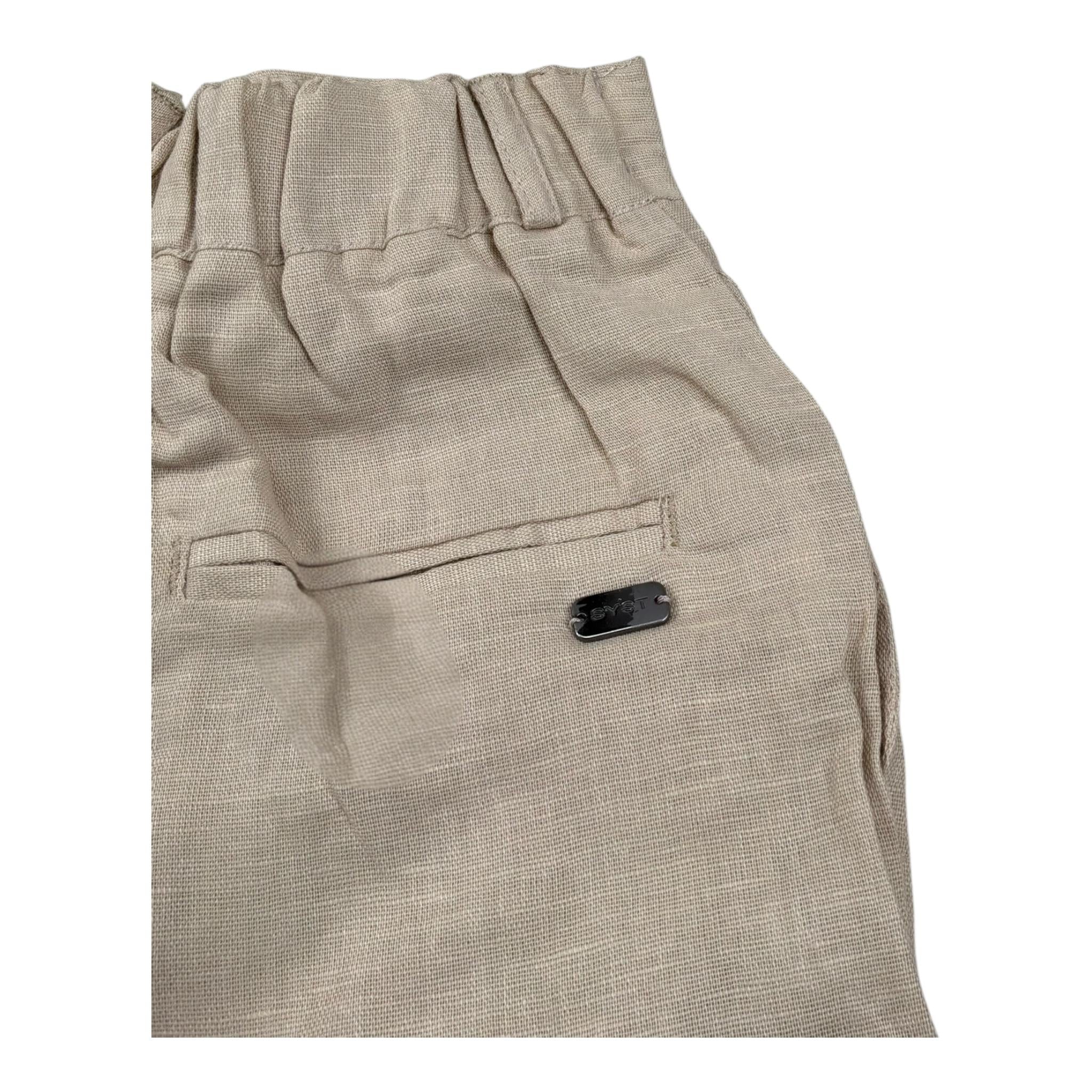 Stay Street Bermuda Tinta Unita con Elastico In Vita per Bambino 8084 BEIGE STAY STREET 