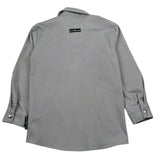 John Richmond Camicia Tinta Unita con Bottoni E Logo per Bambino RBP26212CA GRIGIO JOHN RICHMOND 