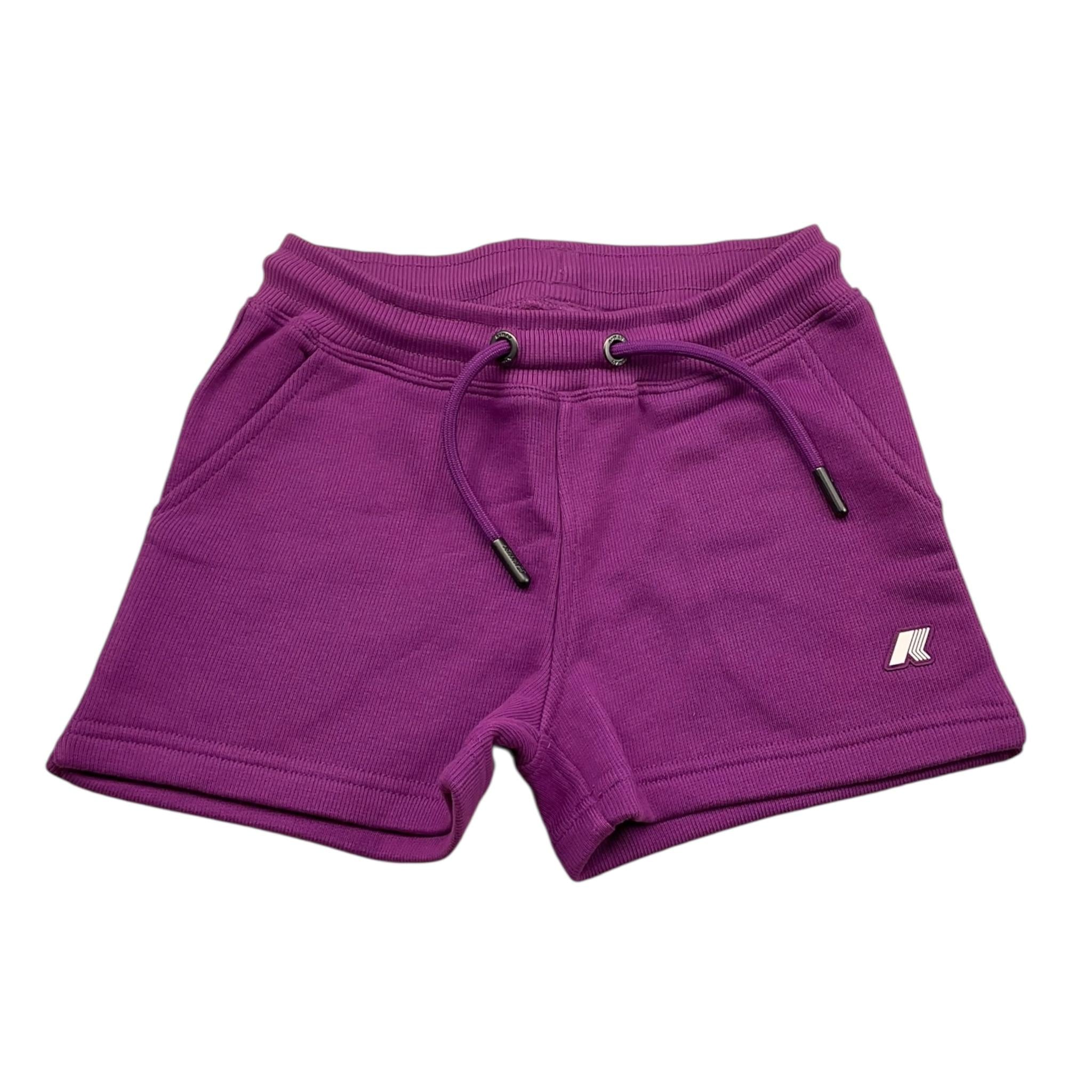 K-Way Short Tinta Unita con Logo per Bambina K816QW VIOLA K-WAY 
