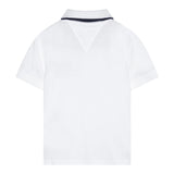 Tommy Hilfiger Polo Mezza Manica con Ricamo Logo per Bambino KB0KB09524 BIANCO TOMMY HILFIGER 