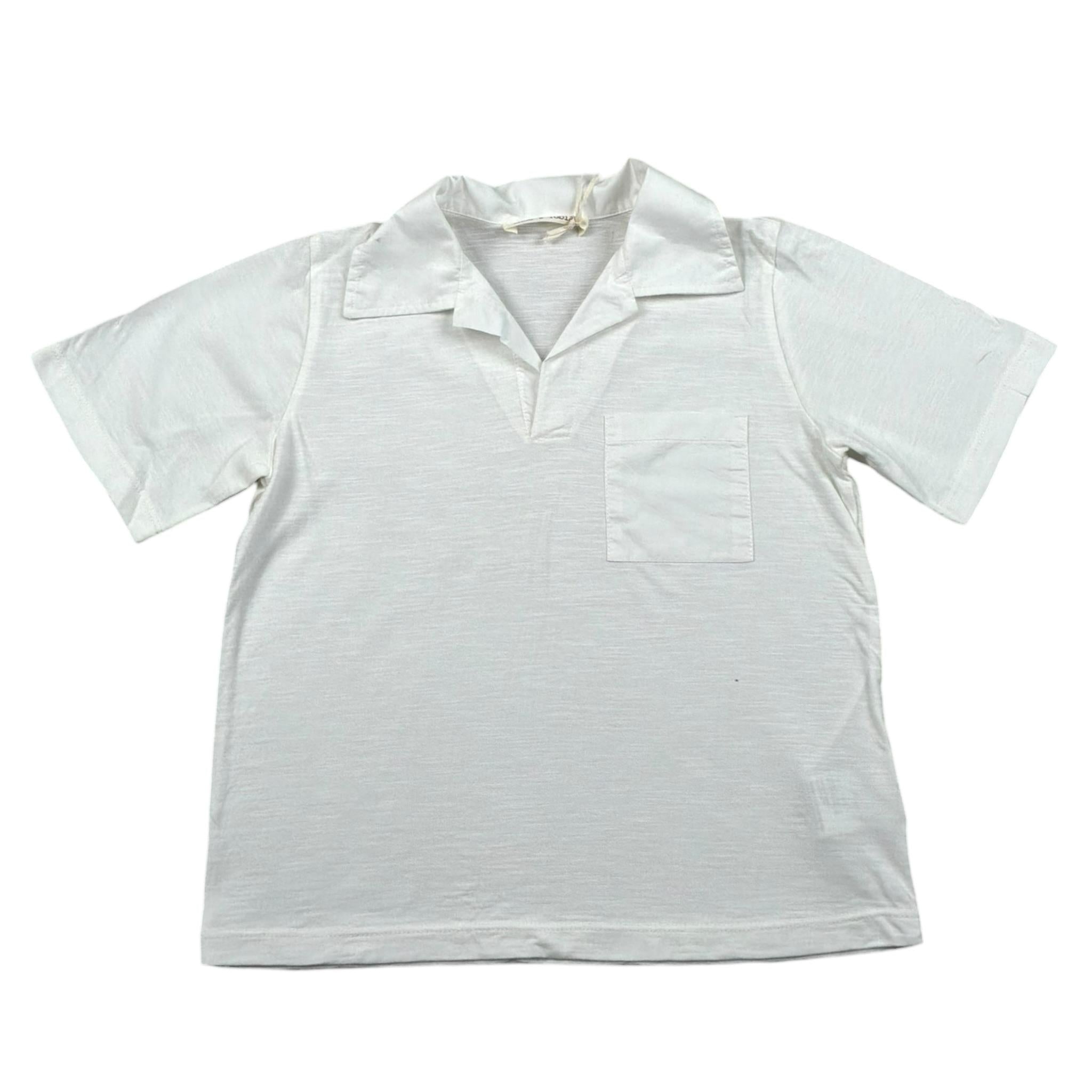 Zhoe & Tobiah Polo Mezza Manica Tinta Unita per Bambino BSE18MJ BIANCO ZHOE & TOBIAH 