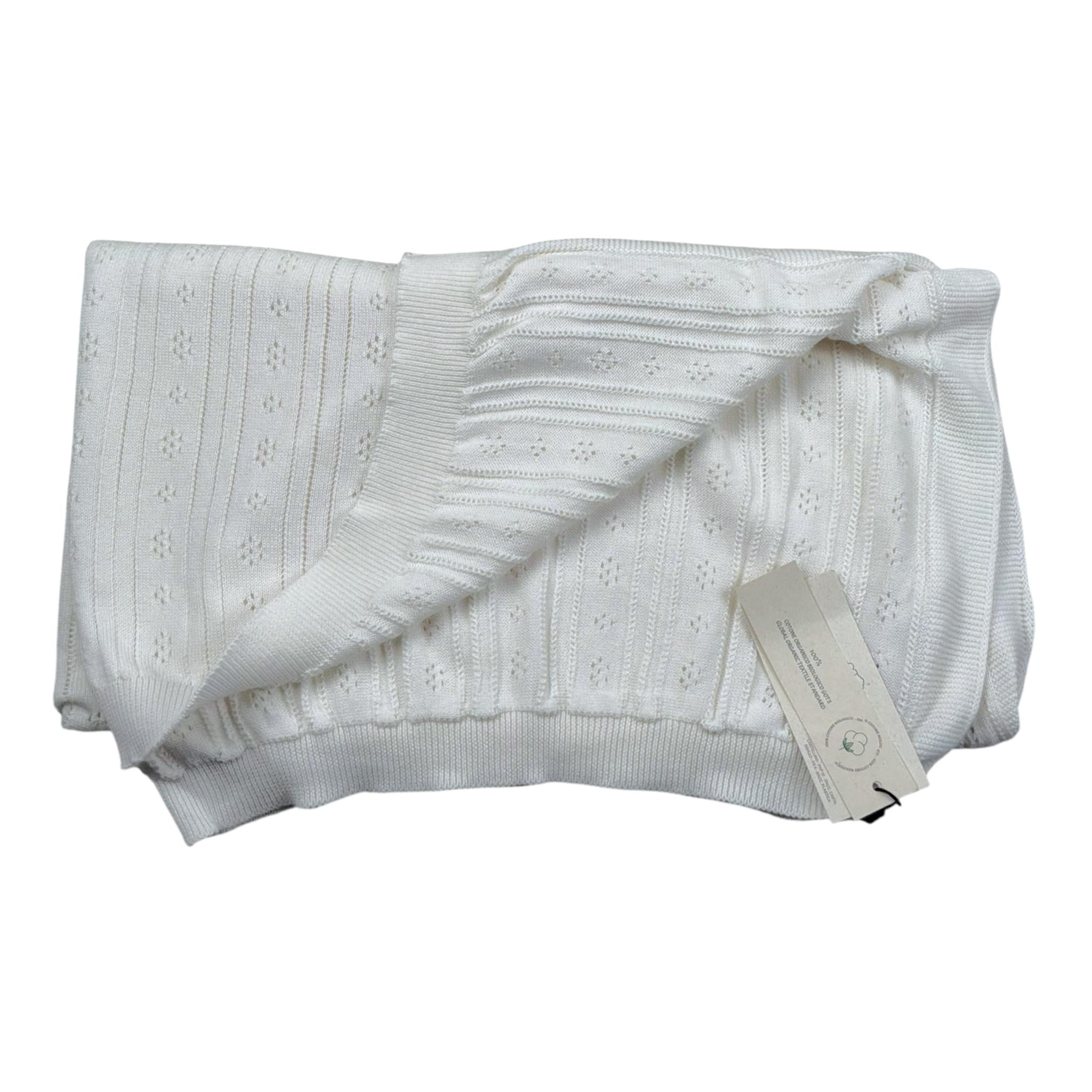 Maglifici di Verona Coperta Tinta Unita  per Neonata 045331 BIANCO MAGLIFICI DI VERONA 