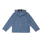 C.P. Company Giubbino In Denim Tinta Unita con Zip per Bambino CUA0002 BLU C.P. COMPANY 