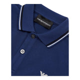 Emporio Armani Polo Mezza Manica Tinta Unita per Bambino 8N4FB3 BLU EMPORIO ARMANI 