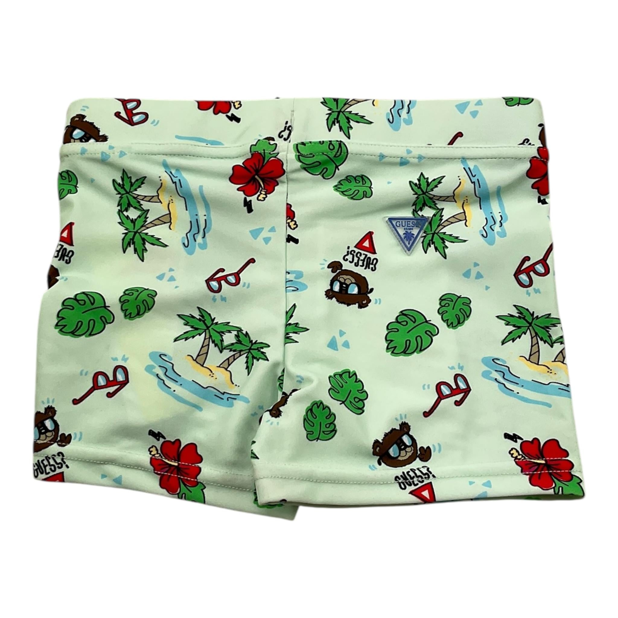 Guess Costume Tinta Unita con Stampe per Neonato I5GZ00MC052 VERDE ACQUA GUESS 