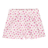 Simonetta Short Tinta Unita Fantasia Floreale Rosa Per Neonata