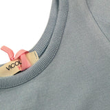 Vicolo T-Shirt Girocollo Tinta Unita per Bambina 3146WY00313XJ AZZURRO VICOLO 