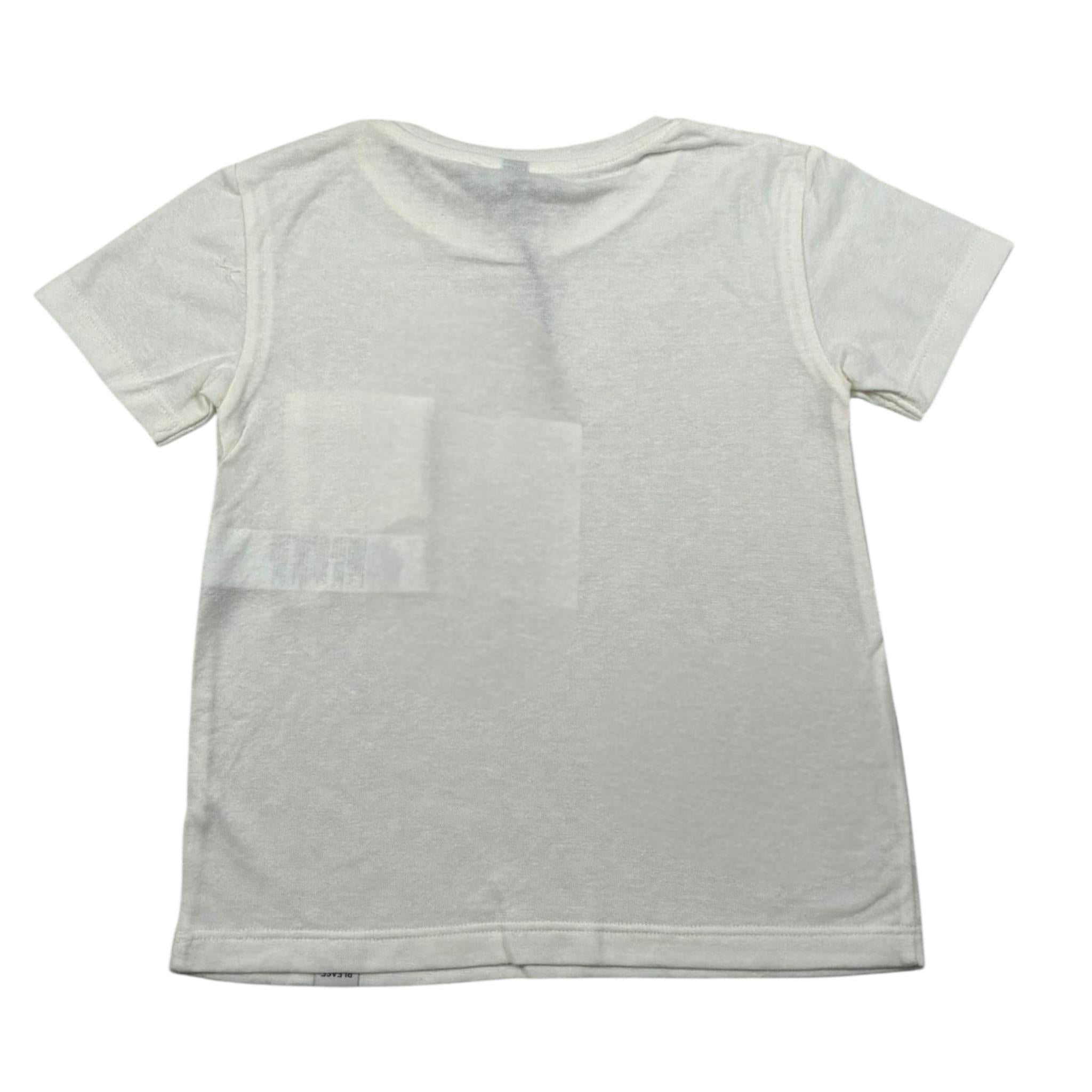 Imperial Kids T-Shirt Tinta Unita con Taschino per Bambino MBB9030B72 PANNA IMPERIAL KIDS 