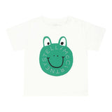 Stella Mccartney T-Shirt Girocollo Tinta Unita con Stampa per Neonata TW8S31N BIANCO STELLA McCARTNEY 