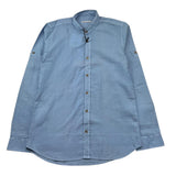 Shako' Camicia Manica Lunga Tinta Unita Collo Coreano per Bambino CSK0355J AZZURRO SHAKO' 