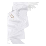 Miss Blumarine Top Tinta Unita Con Ricami Bianco Per Bambina
