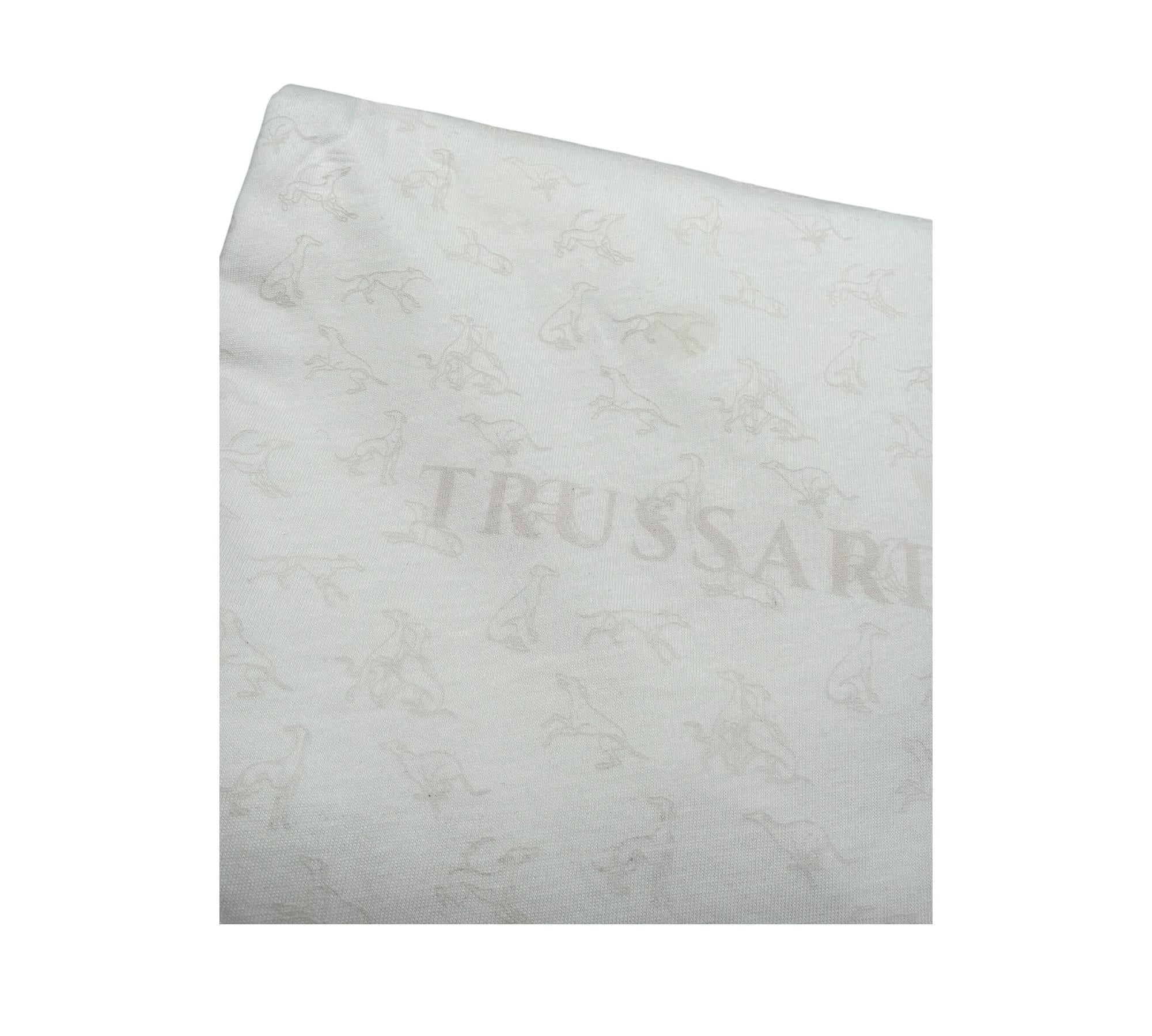 Trussardi Coperta Tinta Unita con Stampe per Neonata TLP26004CEA BIANCO/ROSA TRUSSARDI 