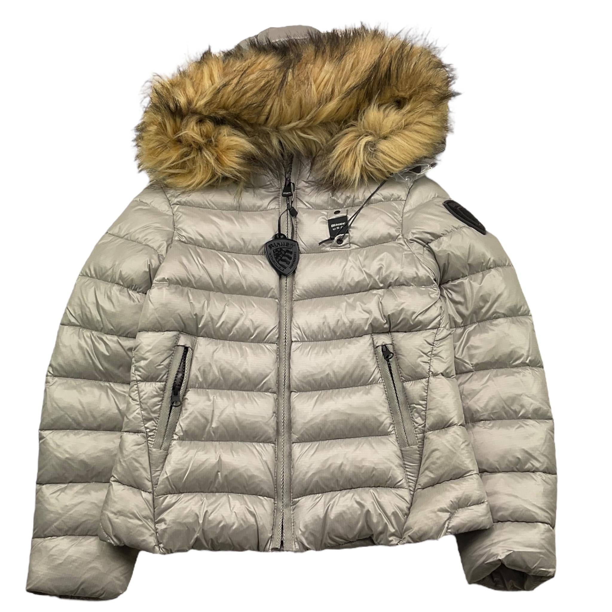 BLAUER giubbino tinta unita cn cappuccio Grigio per Bambina 24WBLGC02082 GRIGIO BLAUER 