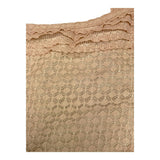 Caffe' D'Orzo Abito A Bretelle Tinta Unita Con Ricami E Tulle Beige Per Bambina