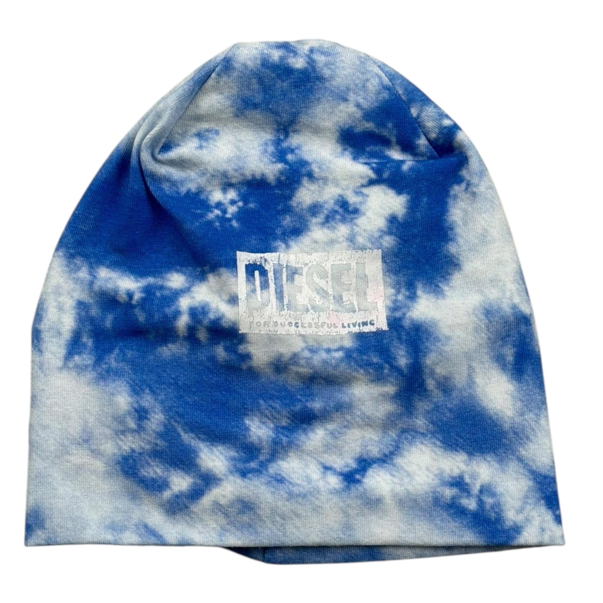 Diesel Cappello Bicolore con Sfumatura per Neonato N00022 BIANCO/AZZURRO DIESEL 