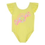 Billieblush Costume Un Pezzo Tinta Unita con Ricami per Neonata U20834 GIALLO BillIEBLUSH 