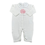 Le Coconne Tutina Tinta Unita con Ricami per Neonata LCN2124 PANNA LE COCONNE 