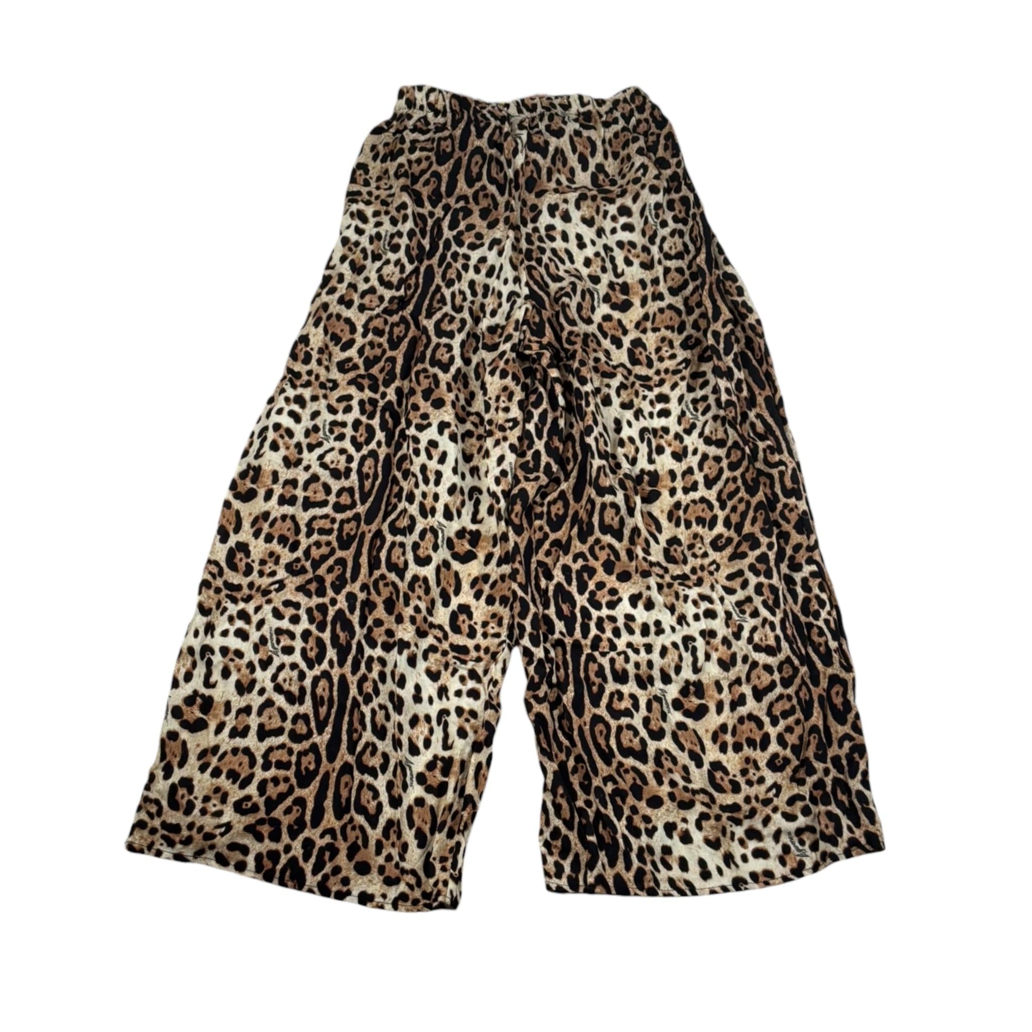 4Giveness Pantalone Tinta Unita con Fantasia Maculata per Bambina 125GCUPT5299 BEIGE 4GIVENESS 