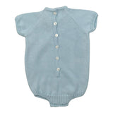 Juliana Pagliaccetto Mezza Manica tinta unita Cn Ricami Azzuro per Neonato 25162X AZZURRO JULIANA 