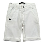 Daniele Alessandrini Bermuda tinta unita con Girovita Regolabile Bianco per Bambino 1296P0834XJ BIANCO DANIELE ALESSANDRINI 