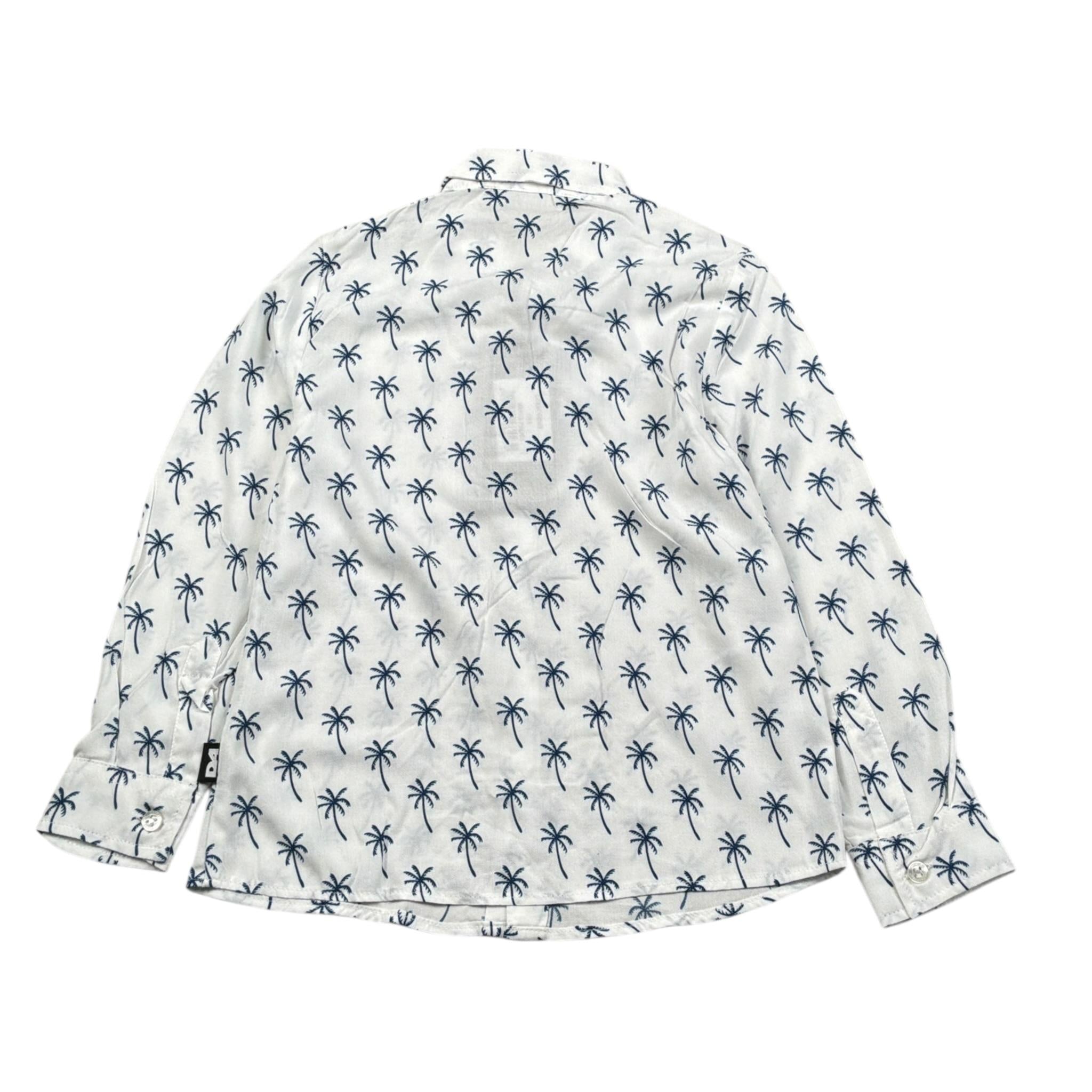 Daniele Alessandrini Camicia Manica Lunga tinta unitacon Palme Bianco per Bambino 1295C0899X BIANCO DANIELE ALESSANDRINI 