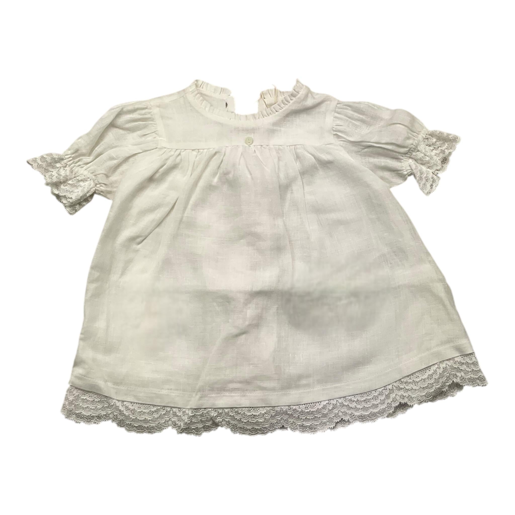 Wedoble Abito Mezza Manica Tinta Unita Bianco Per Neonata V2416704A BIANCO WEDOBLE 