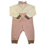 LE BEBE' tutina manica lunga bicolore Panna/rosa per Neonata LBG5444 PANNA/ROSA LE BEBE' 