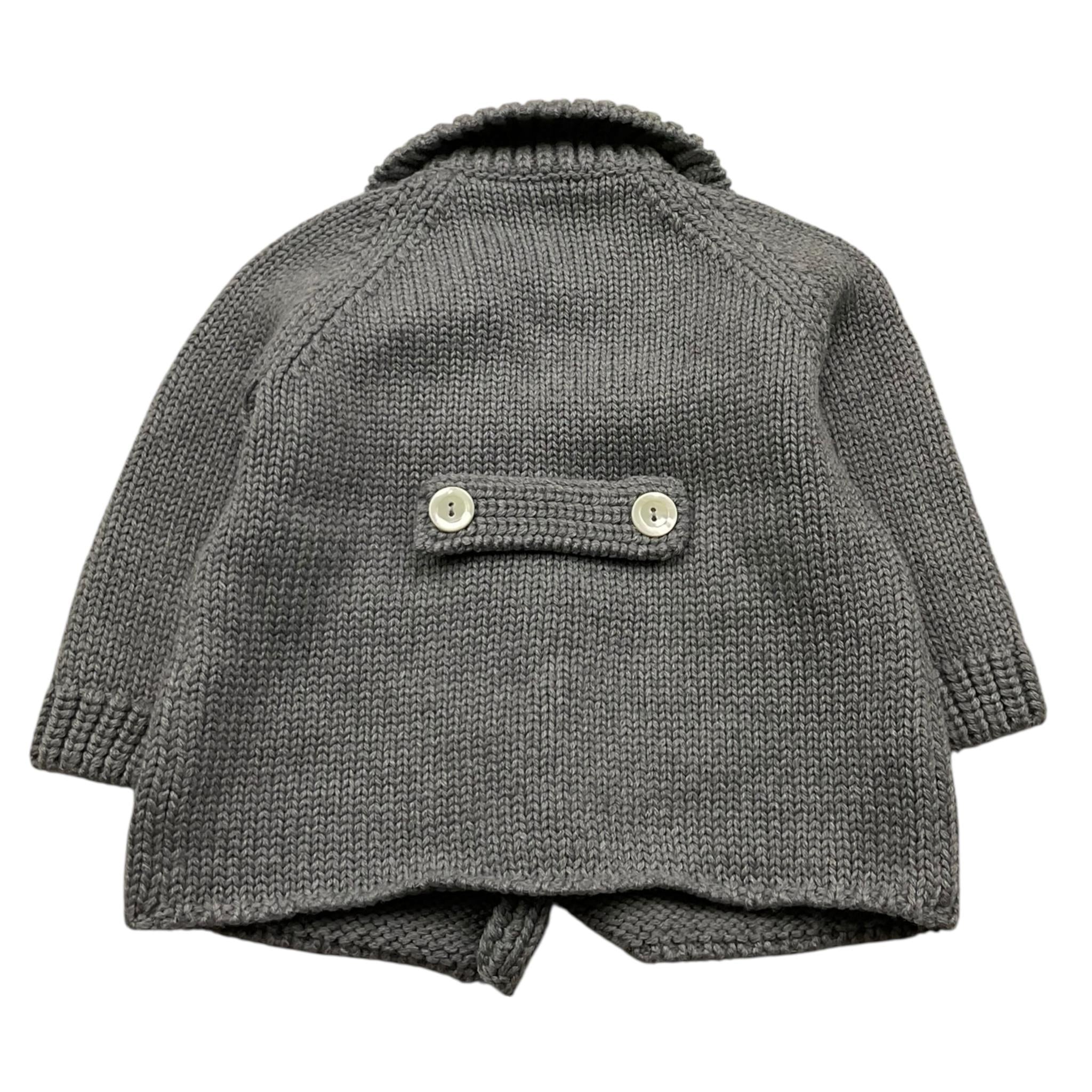 COLIBRI giacca in maglia tinta unita doppiopetto Grigio per Neonato 9MGIAC GRIGIO COLIBRI 