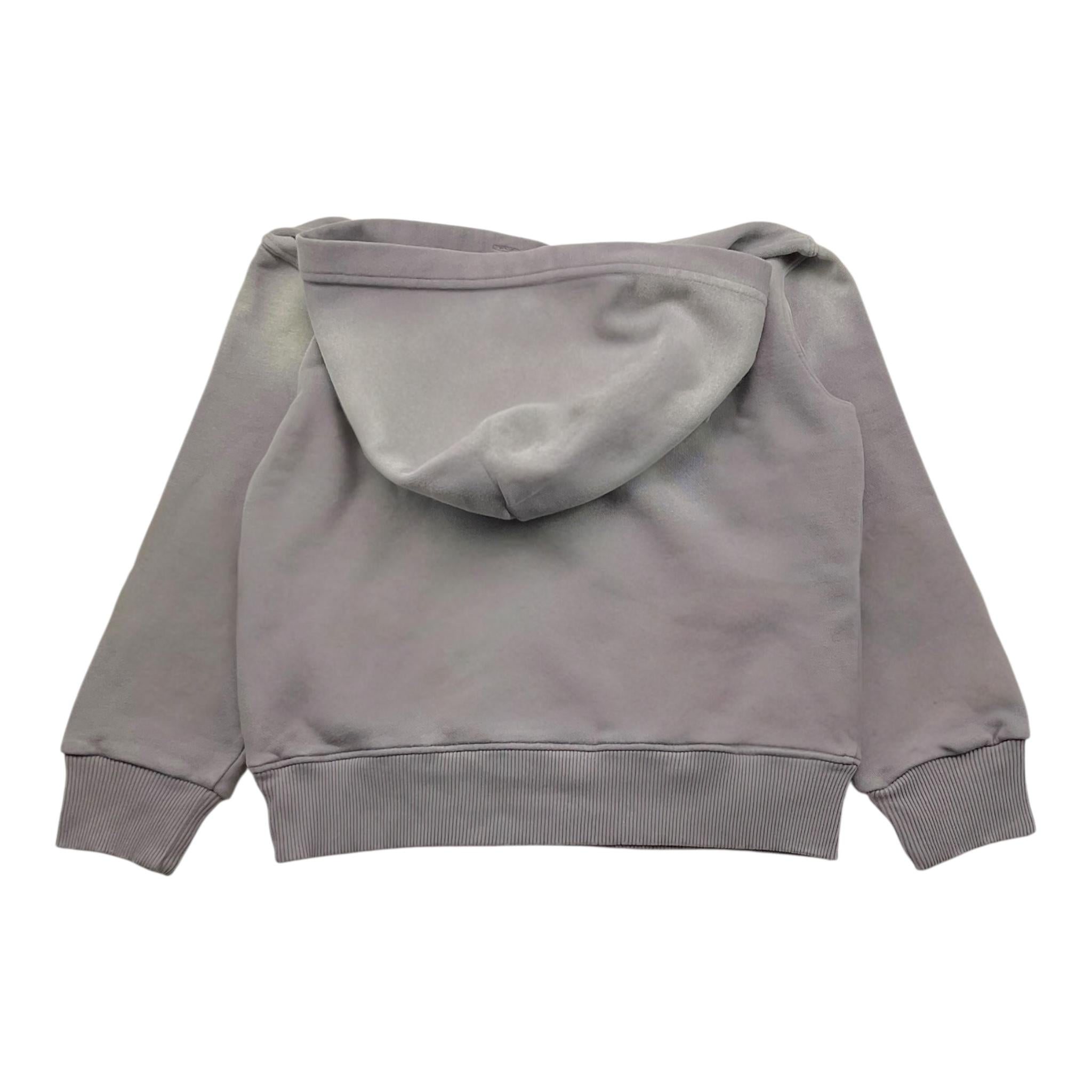 DIESEL felpa tinta unita con cappuccio e applicazioni Grigio per Bambino J01961 GRIGIO DIESEL 