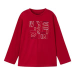 MAYORAL shirt girocollo tinta unita con stampa Rosso per Bambino 173X ROSSO MAYORAL 