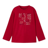 MAYORAL shirt girocollo tinta unita con stampa Rosso per Bambino 173X ROSSO MAYORAL 