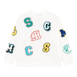 Stella Mccartney Felpa Girocollo Tinta Unita con Stampa per Bambino TW4R10 BIANCO STELLA McCARTNEY 