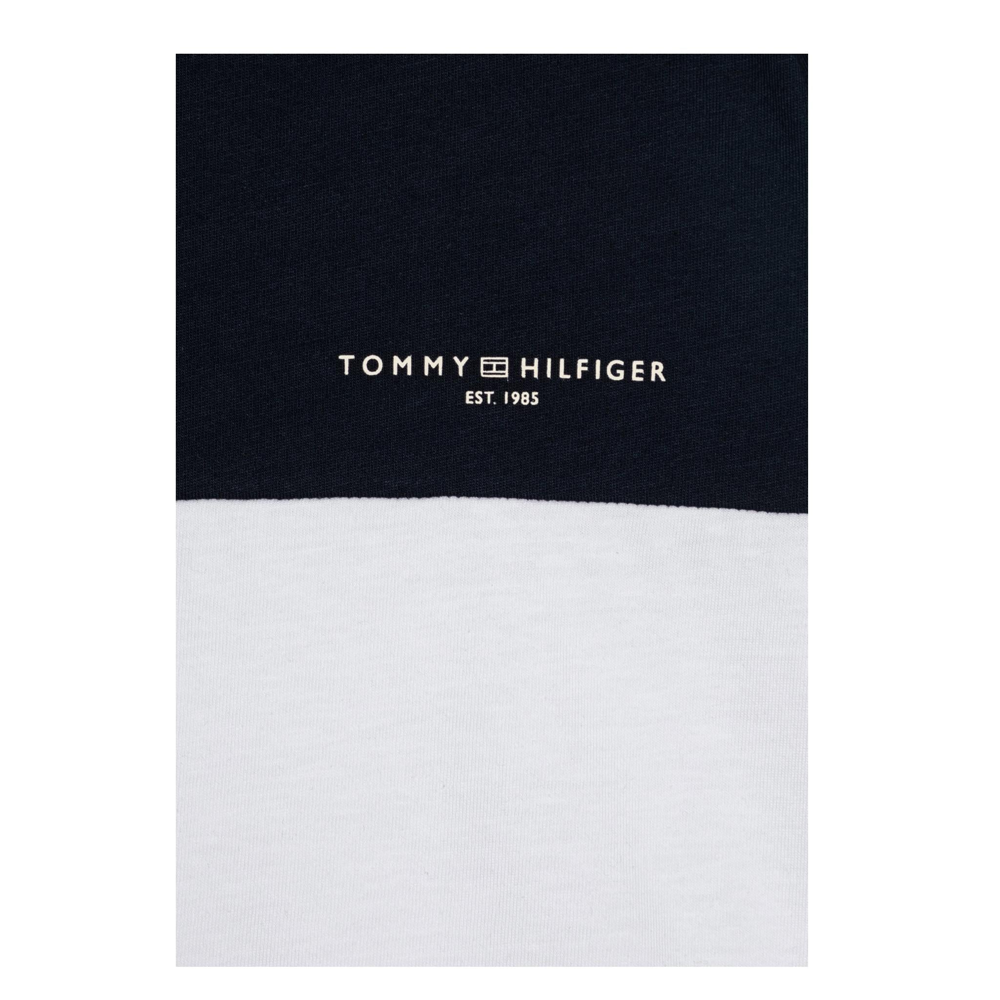 Tommy Hilfiger Completo 2 Pezzi T-Shirt-Bermuda per Bambino KB0KB09620X BIANCO/BLU TOMMY HILFIGER 
