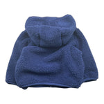 K-WAY felpa tinta unita teddy con zip e cappuccio Blu per Neonato K41478W BLU K-WAY 