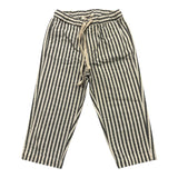 Zhoe & Tobiah Pantalone Tinta Unita Con Fantasia A Righe Panna Per Neonato