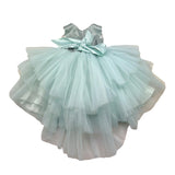 Isabel Couture Abito Cerimonia Giromanica con Brillantini per Bambina 25C432B VERDE ISABEL COUTURE 