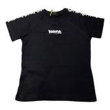 Disclaimer Schwarzes T-Shirt mit Kontrastdruck für Jungen