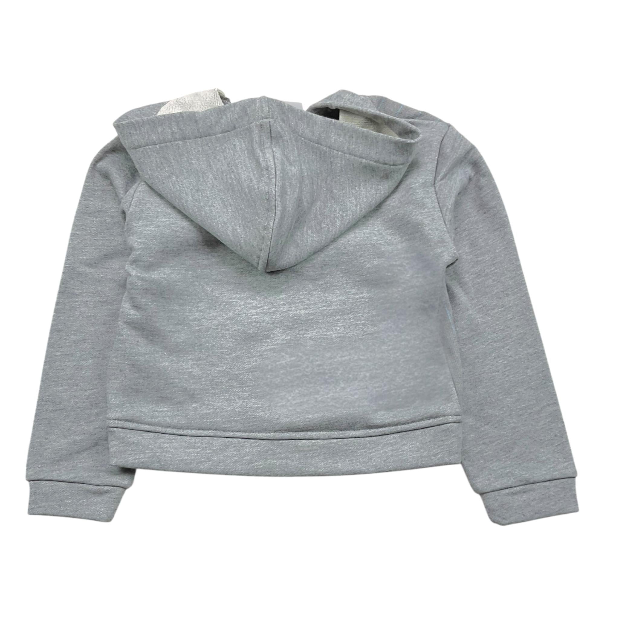 MANILA GRACE felpa tinta unita con cappuccio e zip Grigio per Bambina MFBF24W225 GRIGIO MANILA GRACE 