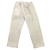 Manuel Ritz Pantalone Tinta Unita Con Elastico In Vita Bianco Per Neonato