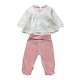 MAYORAL completo 2pz maglia-ghettina bicolore Bianco/rosa per Neonata 2501 BIANCO/ROSA MAYORAL 