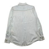 Berna Camicia Manica Lunga In Denim Tinta Unita  Azzurro Per Bambino