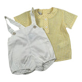 Paz Rodriguez Completo 2 Pezzi Camicia-Salopette per Neonato 006151607 GIALLO PAZ RODRIGUEZ 