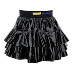 Monnalisa Gonna Tinta Unita In Ecopelle per Bambina 19D704 NERO MONNALISA 