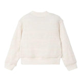 Mayoral Felpa Tinta Unita con Zip E Ricami per Bambina 3409 AVORIO MAYORAL 