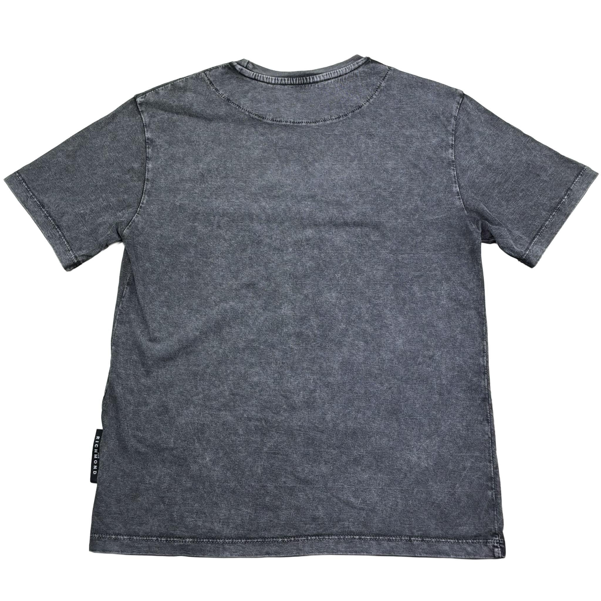 John Richmond T-Shirt Girocollo Tinta Unita con Applicazioni per Bambino RBP26172TS GRIGIO JOHN RICHMOND 
