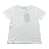 Please T-Shirt tinta unita con Taschino Panna per Bambino MBB9030B72X PANNA PLEASE 