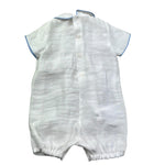 Le Bebe Pagliaccetto Mezza Manica Tinta Unita con Bottoni per Neonato LBB5406 BIANCO LE BEBE 