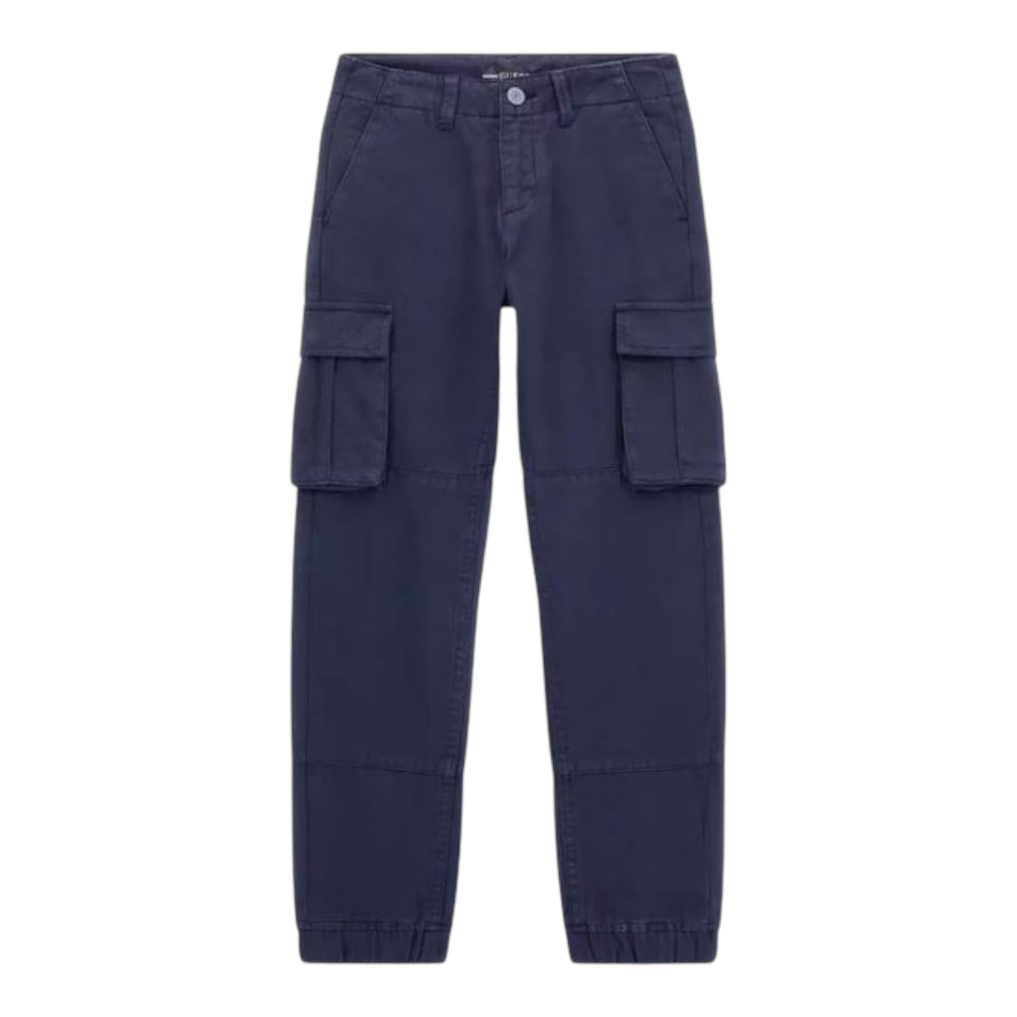 GUESS pantalone tinta unita con tasconi Blu per Bambino L3YB04WE1L0 BLU GUESS 