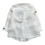 Never Too Camicia tinta unita con Colletto Coreano Panna per Neonato NT1232N PANNA NEVER TOO 