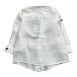 Never Too Camicia tinta unita con Colletto Coreano Panna per Neonato NT1232N PANNA NEVER TOO 